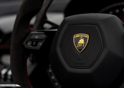 2019 Lamborghini Huracan LP640 Performante Spyder Bianco Monocerus steering wheel
