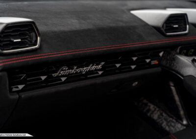 2019 Lamborghini Huracan LP640 Performante Spyder Bianco Monocerus branding interior