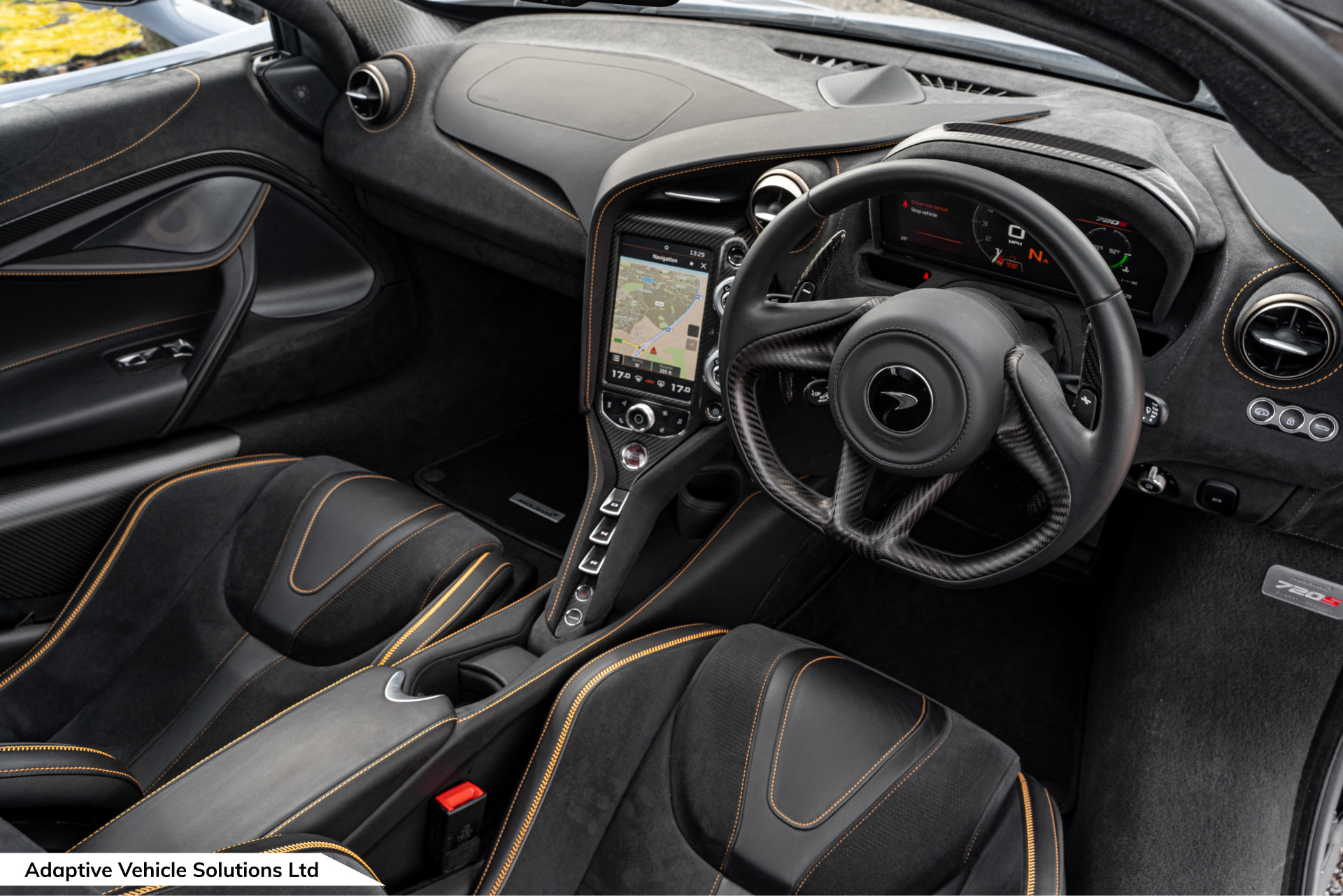 2021 McLaren 720s Performance Coupe driver side interior