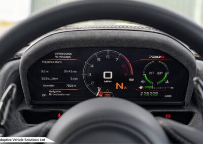 2021 McLaren 720s Performance Coupe digital dashboard open