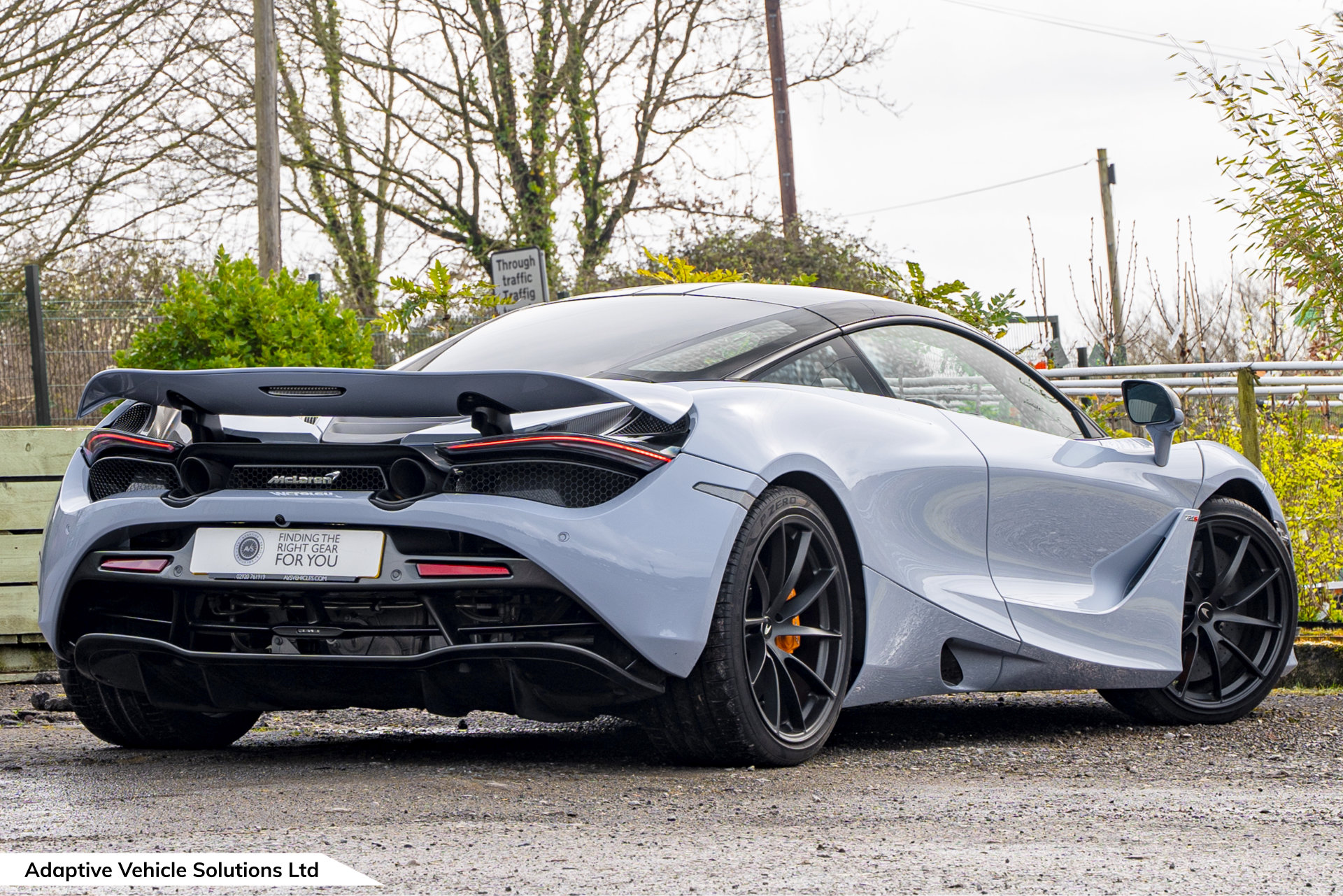 2021 McLaren 720s Performance Coupe off side rear wing up lower
