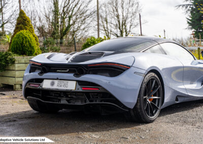 2021 McLaren 720s Performance Coupe rear profile wing down