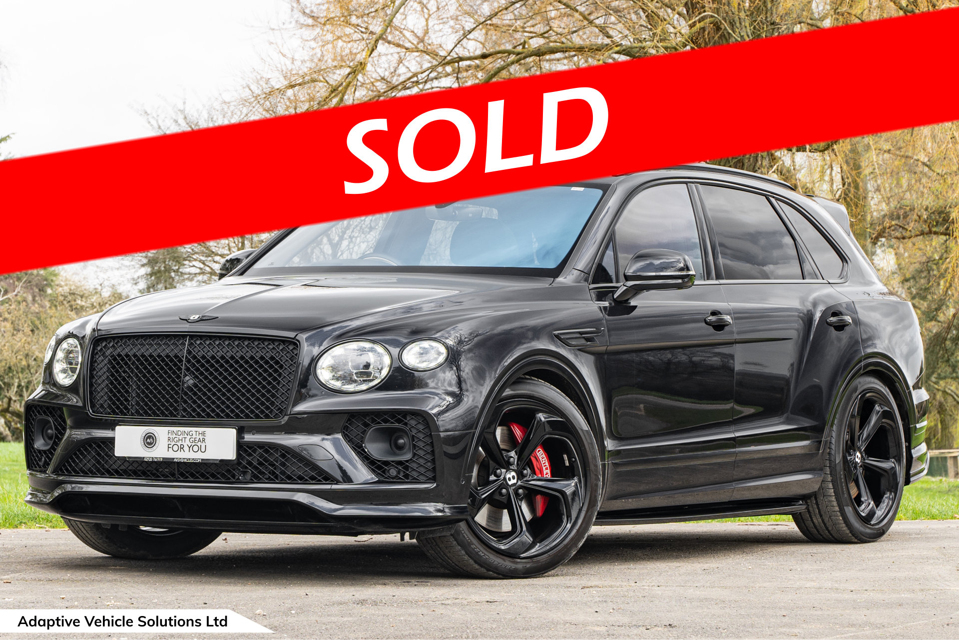 2022 Bentley Bentayga S Black near side front sold