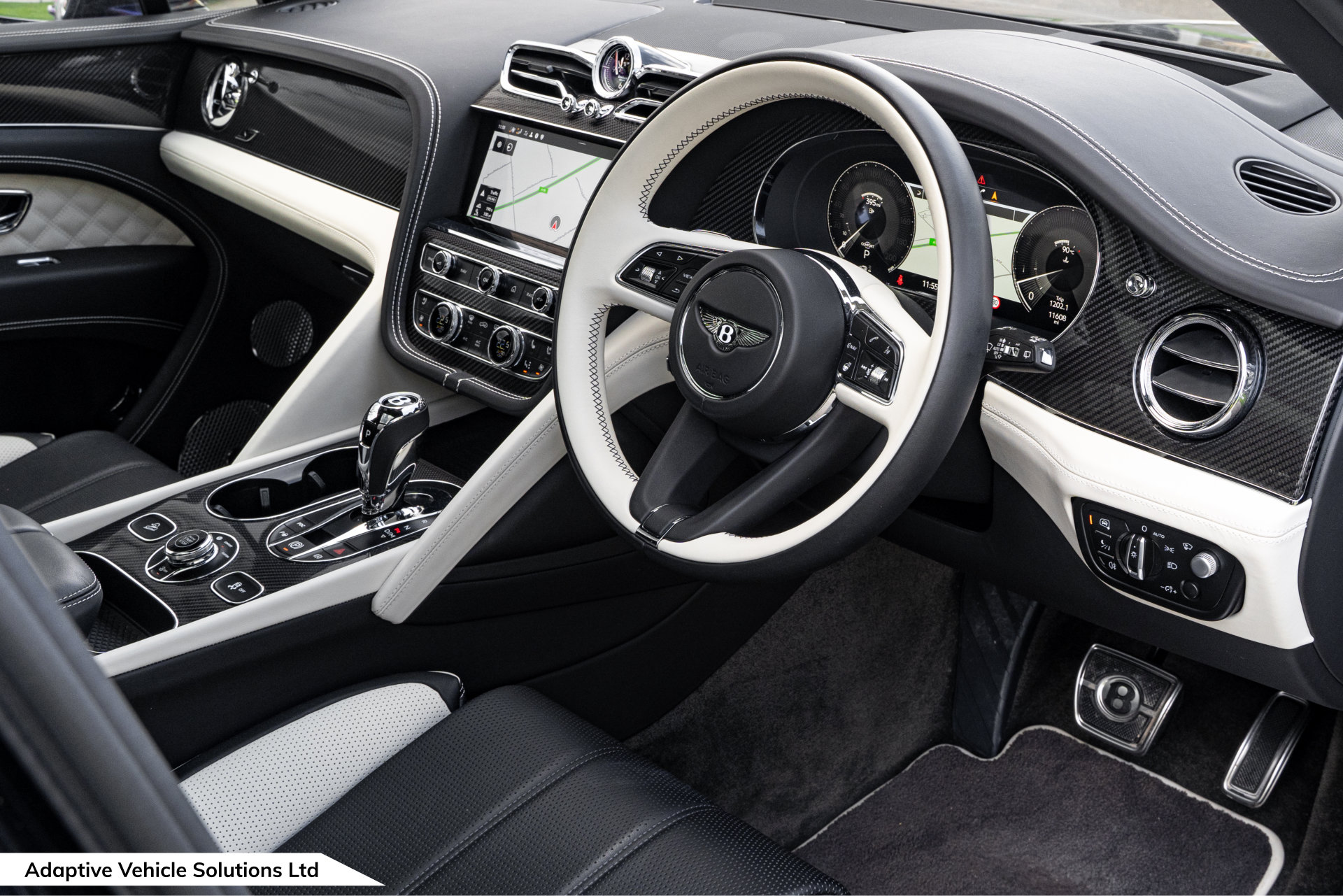 2022 Bentley Bentayga S Black driver side interior low