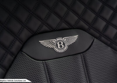 2022 Bentley Bentayga S Black embroidered seat