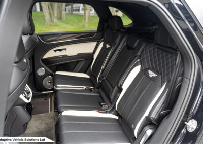 2022 Bentley Bentayga S Black second row seats