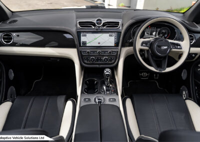 2022 Bentley Bentayga S Black cockpit wide angle