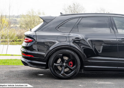 2022 Bentley Bentayga S Black off side rear profile