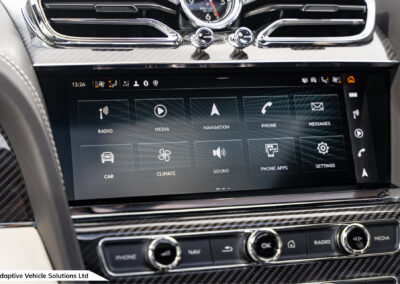 2022 Bentley Bentayga S Black infotainment menu