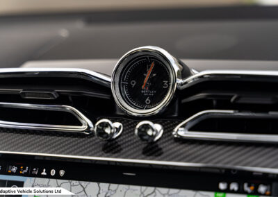 2022 Bentley Bentayga S Black analogue clock