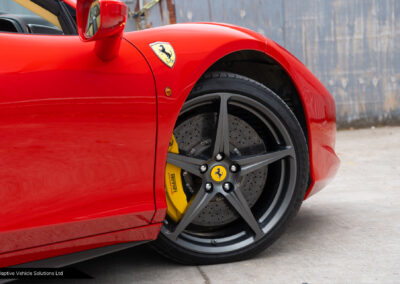 2014 Ferrari 458 Spider Rosso Corsa Crema graphite wheels
