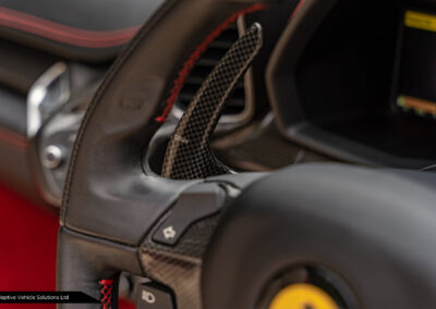 2014 Ferrari 458 Spider Rosso Corsa Crema carbon fibre paddles