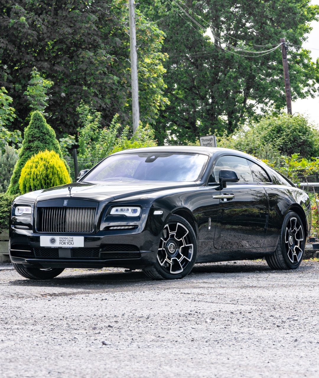 2018 Rolls Royce Wraith Black Badge Coupe near side front portrait