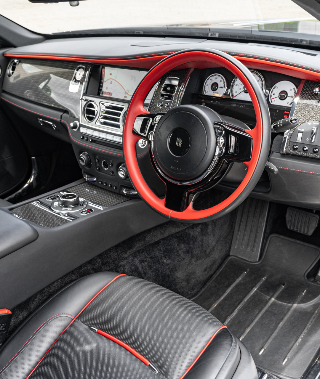 2018 Rolls Royce Wraith Black Badge Coupe driver side interior portrait