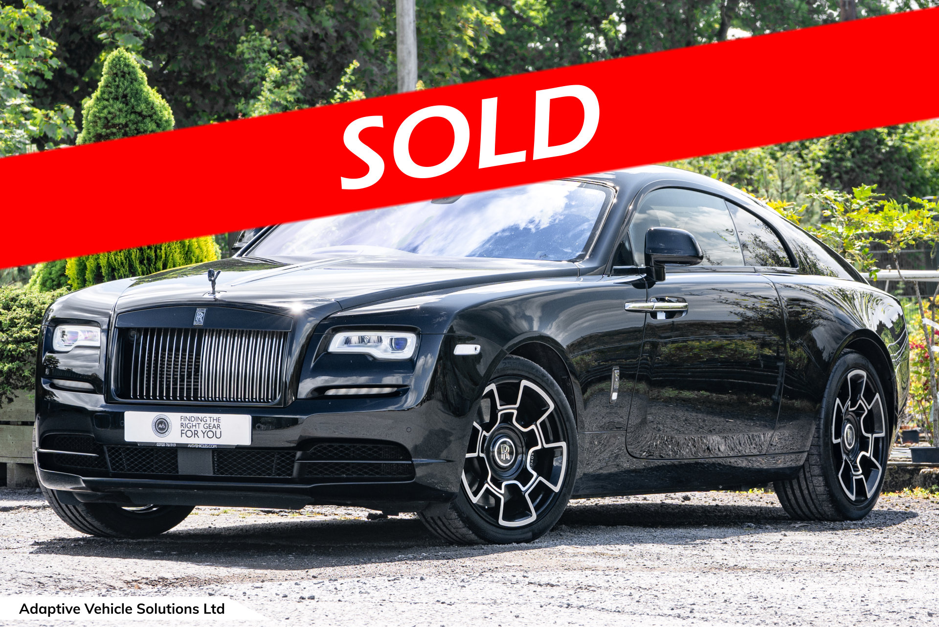 2018 Rolls Royce Wraith Black Badge Coupe near side front sold