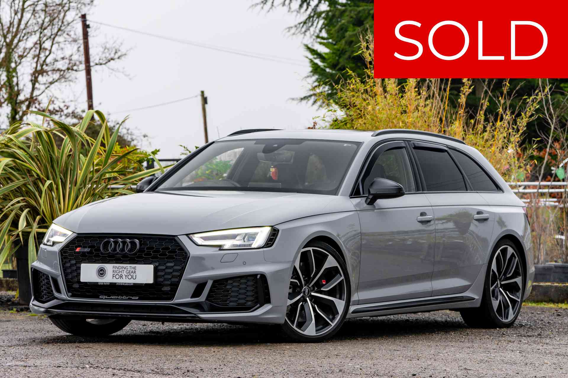2019 Audi RS4 Avant Sport Edition Nardo Grey near side sold