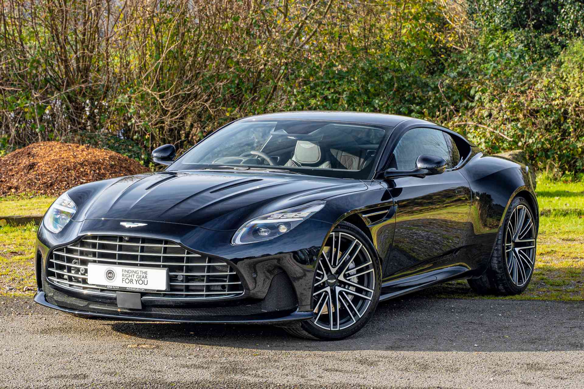 Aston Martin DB12 Sourced Aston Martin DB12 front near side quarter in ultra-marine blue