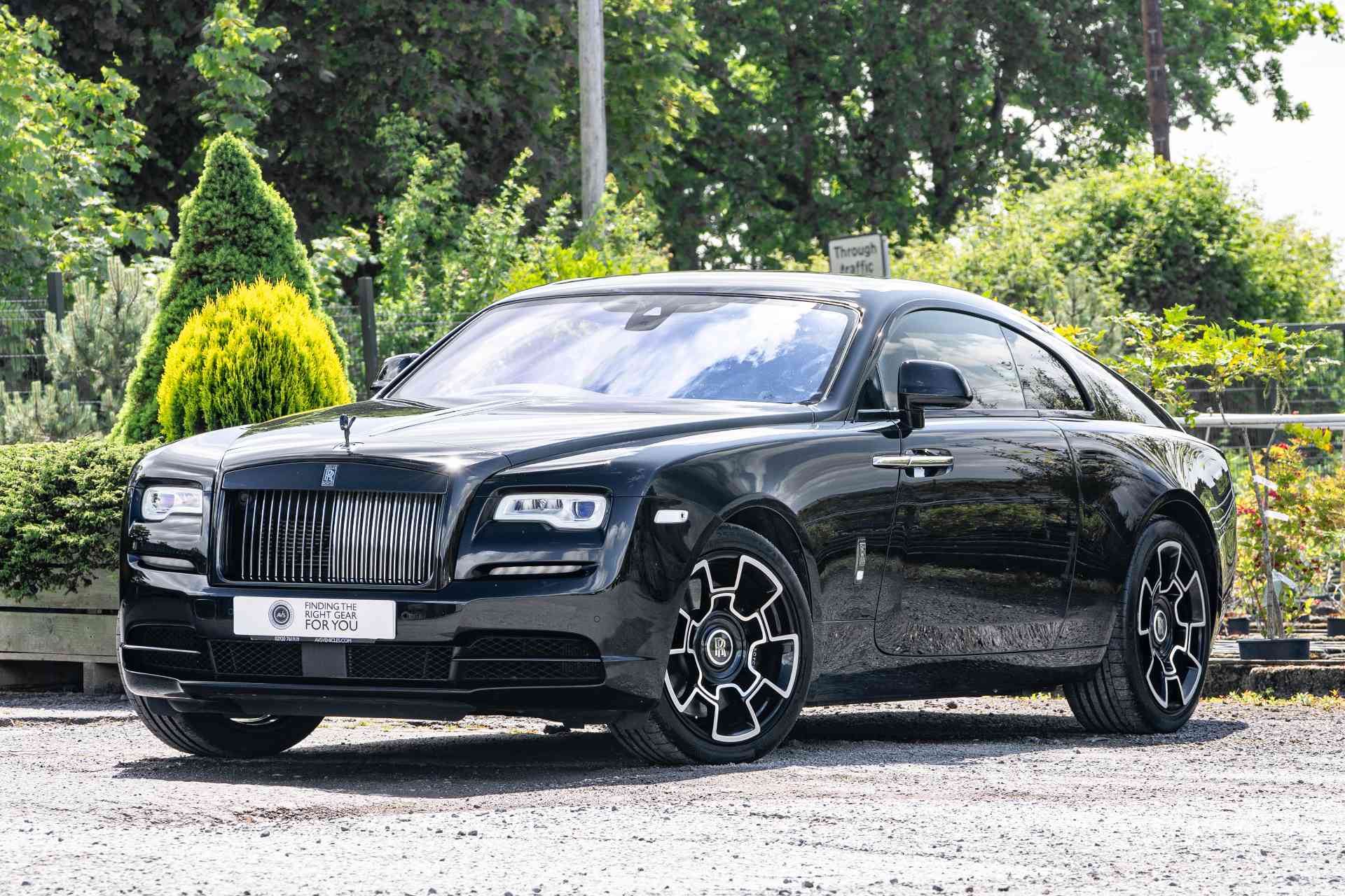 Rolls Royce Wraith Black Badge Sourced Picture of a Rolls Royce Wraith black badge previously sold in Infinity Black from the near side front quarter