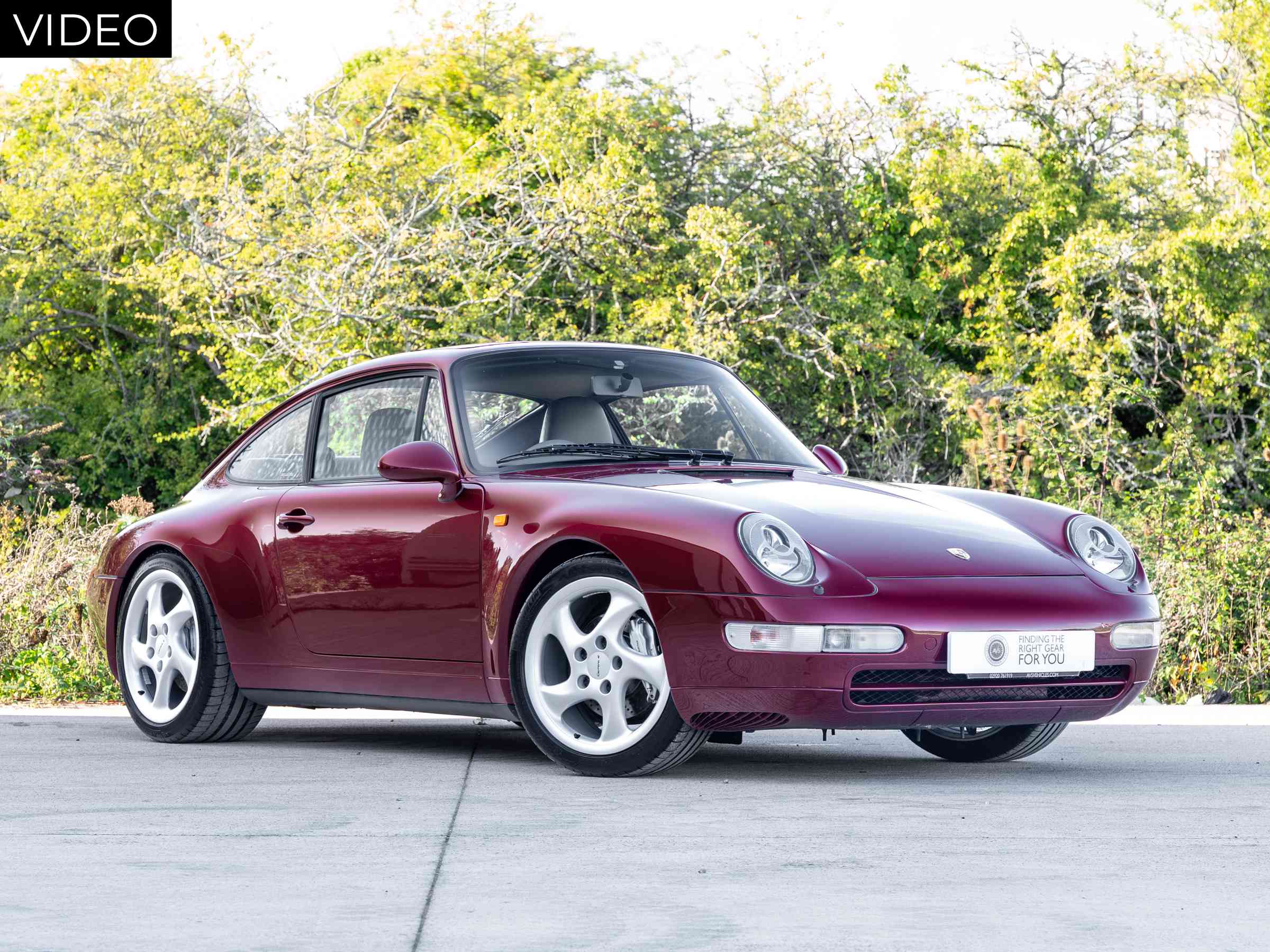 1995 Porsche 911 993 Carrera 4S Silver near side front sold