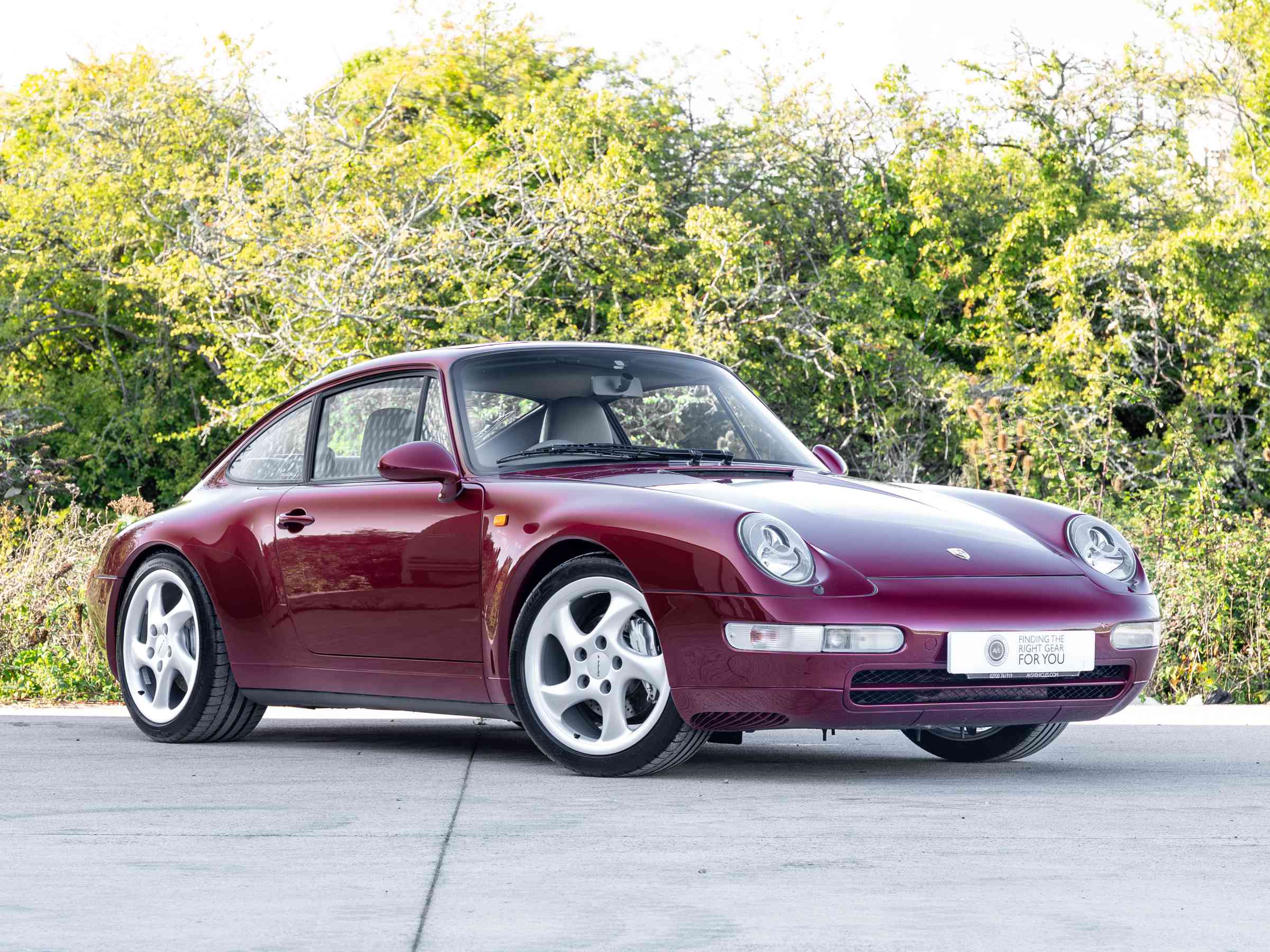 1995 Porsche 911 993 Carrera 4S Silver near side front sold